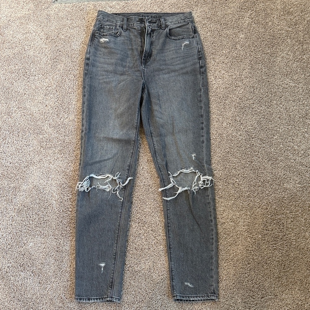 American Eagle Outfitters Women's Distressed Black Jeans